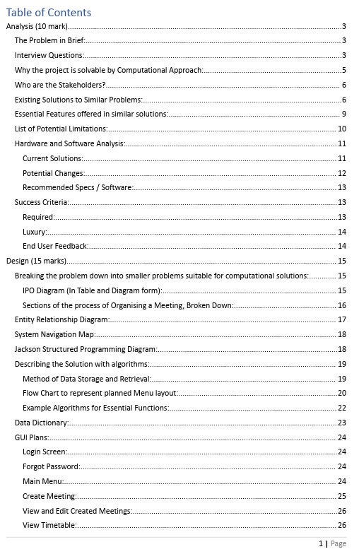Computer Science A-level NEA Project 98% Mark Guide for A-level CS ...