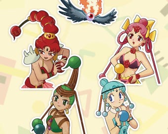Amazoness Quartet Vinyl Stickers Sailor Moon Classic SuperS Dead Moon Circus