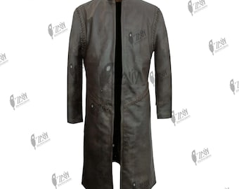 Handgefertigte Leder Aragorn Duster Mantel: Herr der Ringe Cosplay