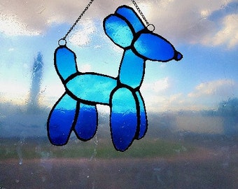 stained glass suncatcher balloon animal, customized color