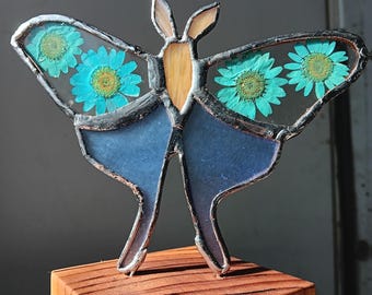 Stained Glass Butterfly Decor: Desk Buddy, Paperweight, Window Art