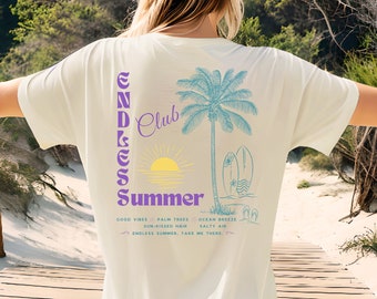Zomershirt - een must-have voor strandliefhebbers, strandshirt, vakantieshirt, zomerstrandshirt, shirt met zomerse vibes, statementshirt, zonnig shirt.