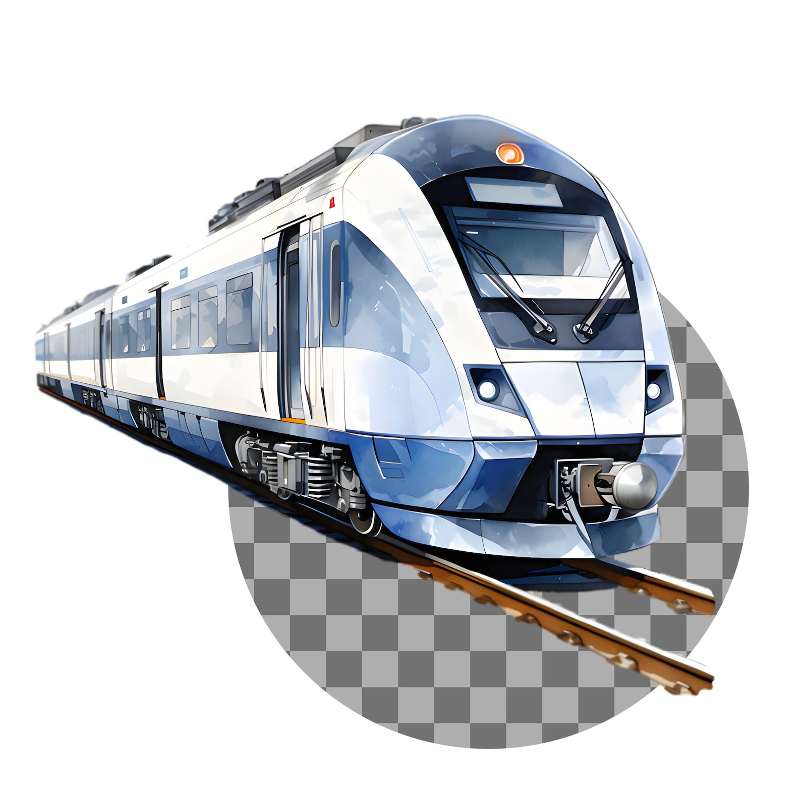 Watercolor Trains Clipart Bundle, Steam Train Clipart, Locomotive ...