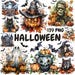 Watercolor Bats Clipart Bundle, Halloween Bats Clipart, Cute Bat ...