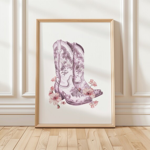 Minimalist Pink Embroidery Art Print Minimalist Pink Embroidery Art Print