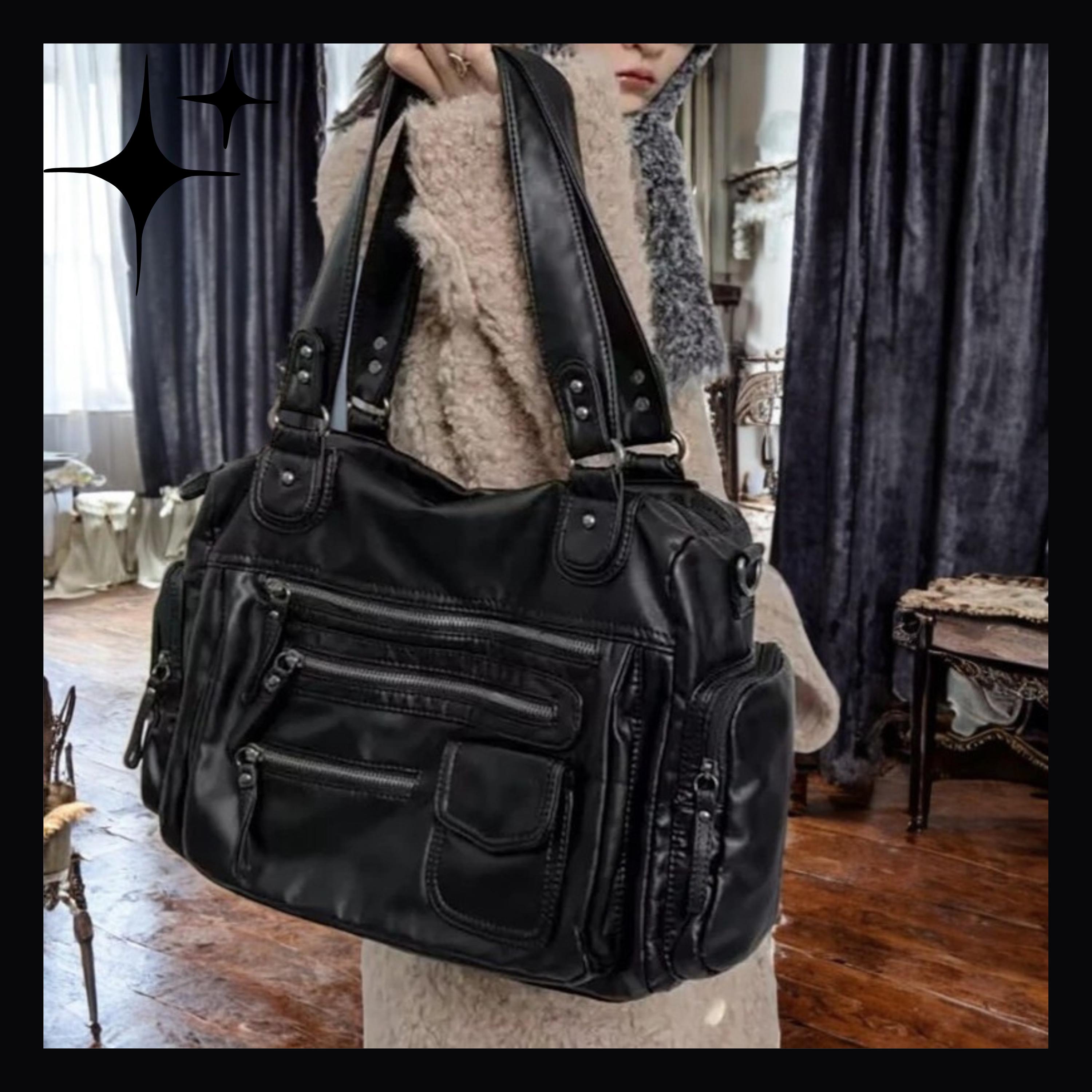 Grunge Leather Bag - Etsy