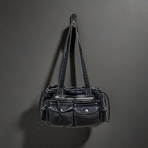 Gothic Schultertasche für Frauen Einkaufstasche Custom Leather Y2k - Eine komfortable hochwertige Ledertasche für jeden Anlass