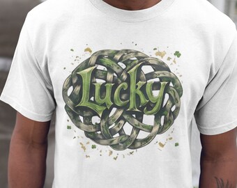Lucky Celtic Knot T-Shirt, Irish Heritage St. Patrick's Day Gift
