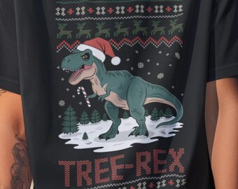 Tree-Rex Dinosaur Ugly Christmas Sweater Shirt