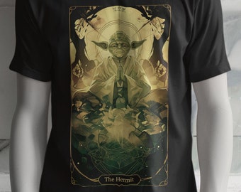 Yoda Tarot Card Shirt, Star Wars Hermit Design Tee