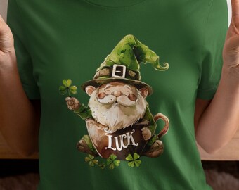 Leprechaun Luck T-Shirt, St. Patrick's Day Clover Tee