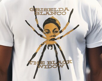 Griselda Blanco "Black Widow" Graphic T-Shirt - True Crime Collector Tee