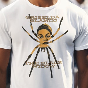 Griselda Blanco T-shirt - beruchte Black Widow Crime Boss Graphic Tee, perfect verzamelcadeau voor fans van True Crime