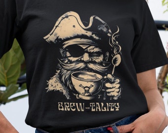 T-shirt Pirate Brew-tality Coffee - T-shirt audacieux