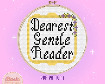 Bridgerton Inspired Cross Stitch Pattern - Learn to Cross Stitch - Great for Beginners