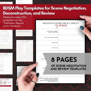 BDSM Scene Negotiation Worksheets (Printable Safety & Communication PDFs from the Submission Beyond Limits workbook)