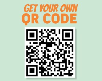 Custom QR Code Art | PNG File | 5 Color Options to Choose from | Personalized Digital Artwork
