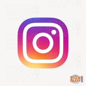 Instagram logo, Instagram, Insta, Digital file, Pdf, Png, SVG, EPS Instagram digital file, Sticker making, Cricut, Silhouette, DTF, Files,