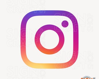 Instagram logo, Instagram, Insta, Digital file, Pdf, Png, SVG, EPS Instagram digital file, Sticker making, Cricut, Silhouette, DTF, Files,