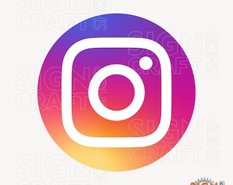 Instagram logo, Instagram, Insta, Digital file, Pdf, Png, SVG, EPS Instagram digital file, Sticker making, Cricut, Silhouette, DTF, Files,