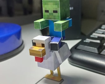 CUBECRAFT 3D DELUXE Bundle - Print at home to build your own worlds, 27 A4 templates at 300ppi.