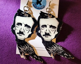 Poe Raven Earrings.
