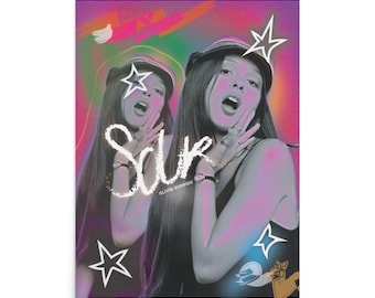 Olivia Rodrigo Sour Album Matte Poster