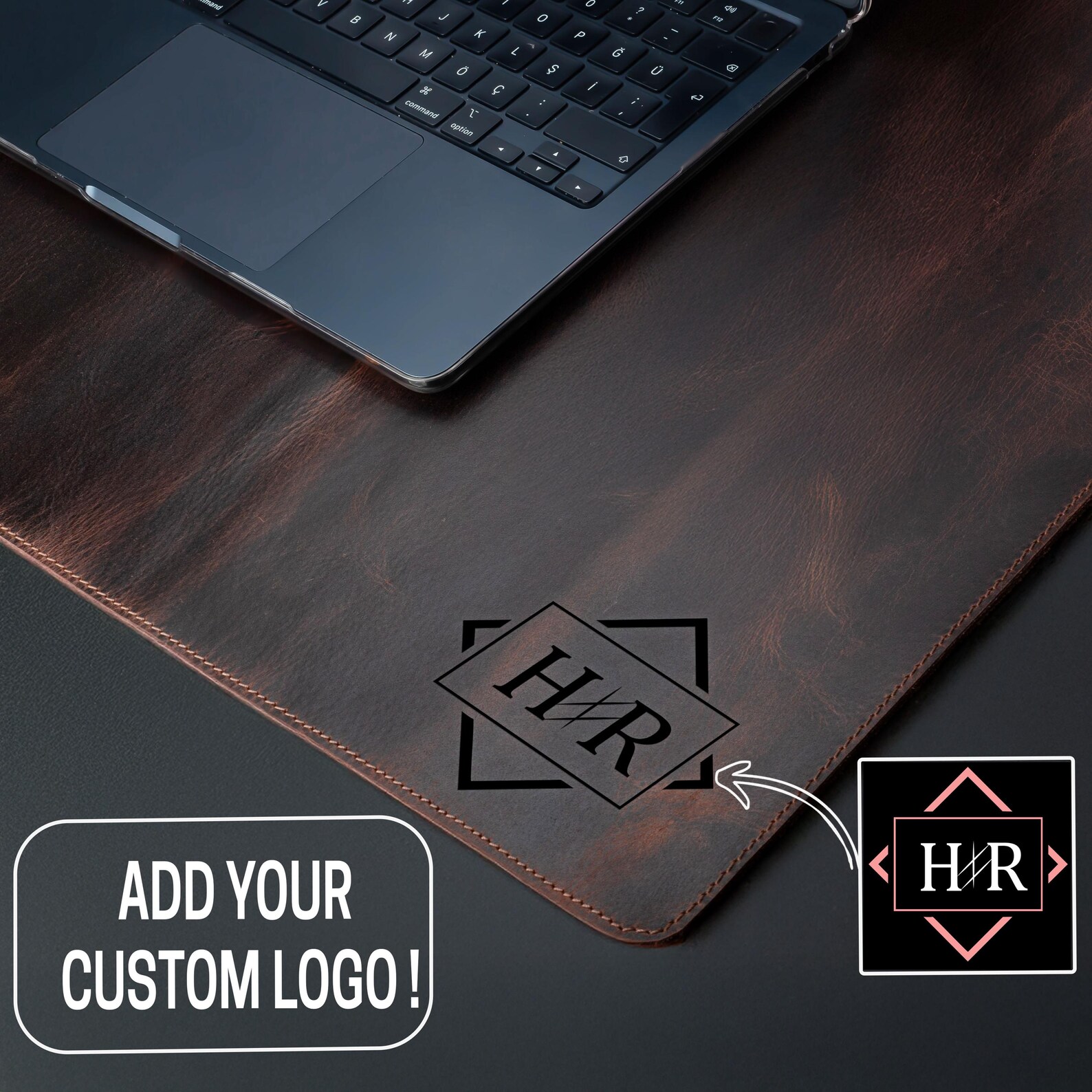 Custom Leather Desk Mat - Personalized Office Desk Pad, Large Gaming ...