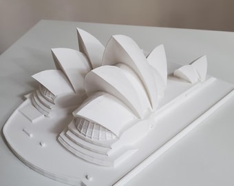 シドニーオペラハウスの精巧な模型 - オーストラリアを代表するランド