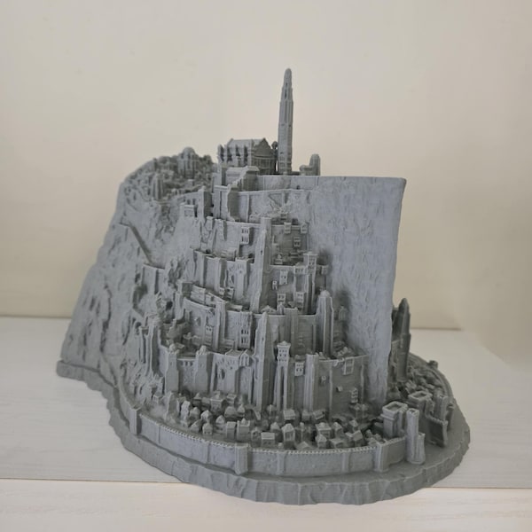 Minas Tirith-model, Lord of the Rings, LOTR-memorabilia, LotR-decor voor verzamelaars, LotR-displaymodel, Fantasy City, Fantasy wargaming-set