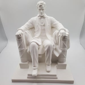 Abraham Lincoln President Memorial Statue, Large Replica Lincoln Memorial, Historical Sculpture, American President Decor, Abe Lincoln