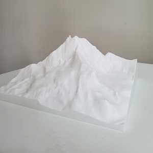 Cervin, carte topographique du mont Cervin, Suisse, modèle en relief, présentation du terrain alpin, décoration d'intérieur des Alpes suisses, cadeau d'aventure