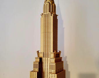 Chrysler Building - New York City Kultiger Wolkenkratzer, Art Deco Architektur Sammlerstück, detailliertes Wahrzeichen Modell - Diorama Modell