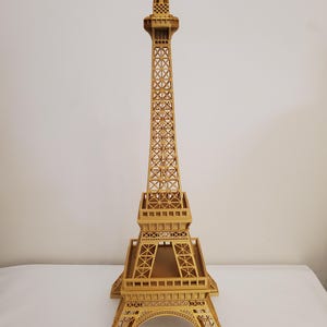Eiffel Tower Model Kit 3D Printed Paris Landmark, Paris France diorama model, French Architecture Statue Gift for Travel Lovers and Decor