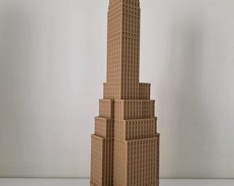 Nelson Tower New York, Art Deco Skyscraper Replica, Architecture Gift and City Landmark Decor, New York diorama, New York scale model gift