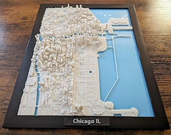 Chicago-stadsbeeldmodel – Gedetailleerd Chicago-souvenir – Unieke cadeaus uit Illinois – Kantoorinrichting – Bezienswaardigheden Chicago – Millennium Park