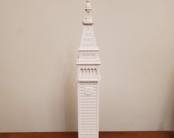 Metropolitan Life Tower Model, NYC Skyscraper Replica, Historic Clock Tower Sculpture, Neo-Renaissance Landmark Gift, Custom Building Art