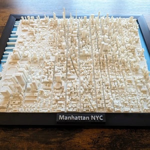 Modello 3D di Manhattan - Replica del paesaggio di New York City / Perfetto souvenir di New York e arredamento dettagliato della città / Modello in scala di New York / Empire State