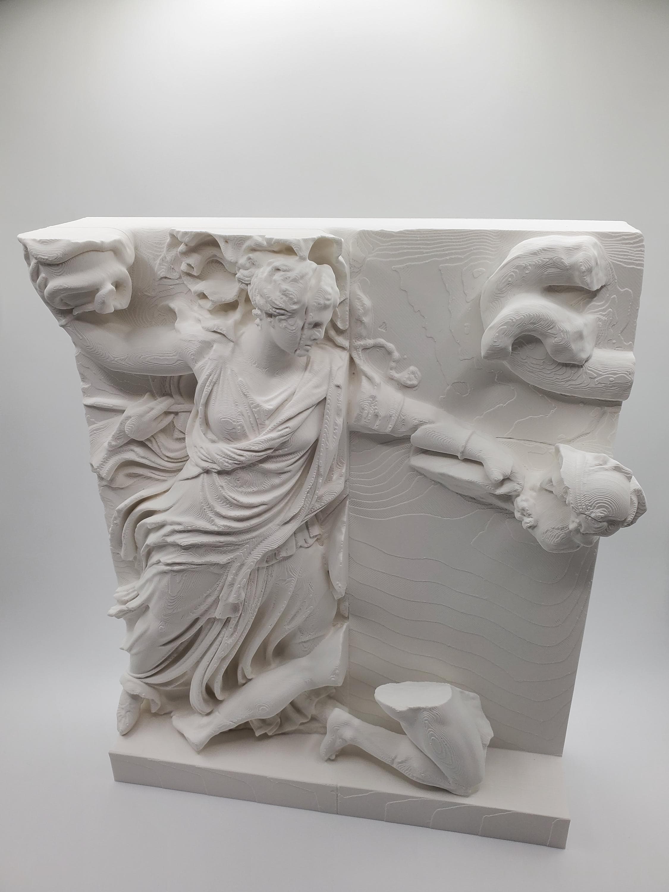 Pergamon Altar Nyx Frieze Panel – 3D Printed Greek Mythology Wall