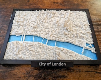 Detailed London 3D Model – Unique London Cityscape Map – London Souvenir – Home and Office Decor – Perfect Gift for Travelers - UK - London