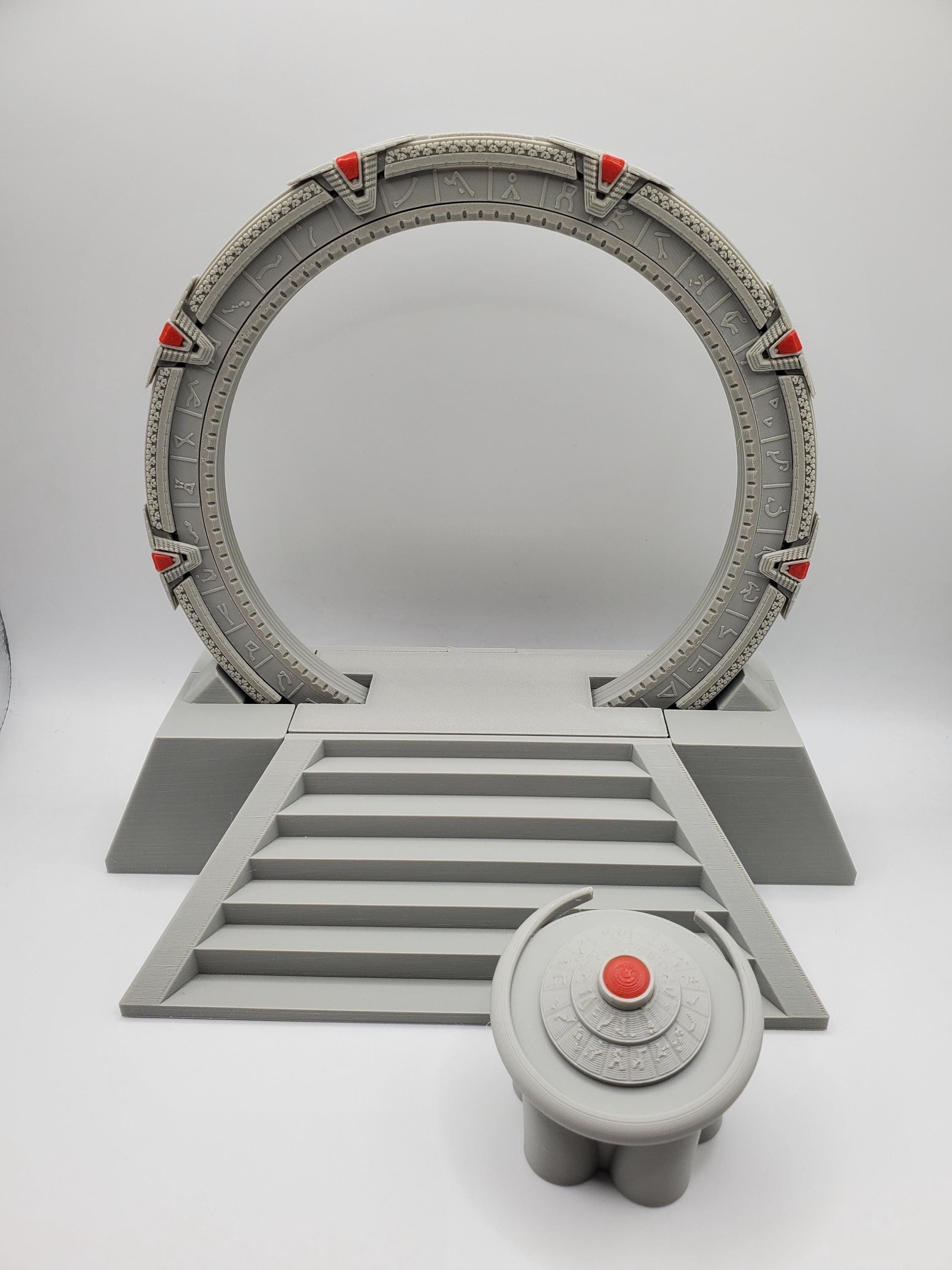 オフワールド台座とDHDを備えたスターゲイトモデル - SF愛好家のための