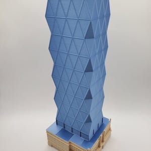 Hearst Tower, Norman Foster Skyscraper Replica, NYC Architecture Gift, Modern Landmark Home or Office Decor, New York Skyscraper, NYC Gift