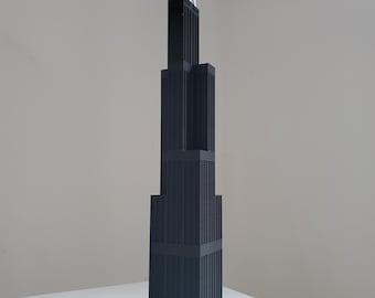 Willis Tower Model – Sears Tower Model, Chicago Skyline Architecture Gift, Detailed Skyscraper Model for City Enthusiasts