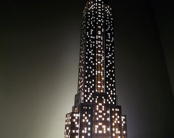 置物 Crystal World Mini Empire State Building 置物 Crystal World