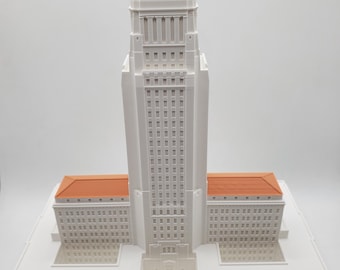 Los Angeles City Hall Model, Iconic LA Landmark, Historic Architecture Display, Collector’s Building Replica, Unique Gift for Architects