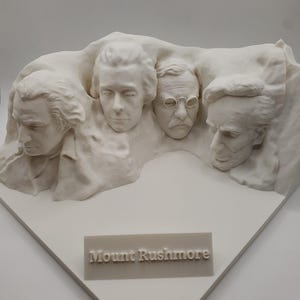 Mount Rushmore Sculpture, US Monument Model, Presidential Faces Replica, American History Desk Decor, Patriotic Gift Art, Fourth of July