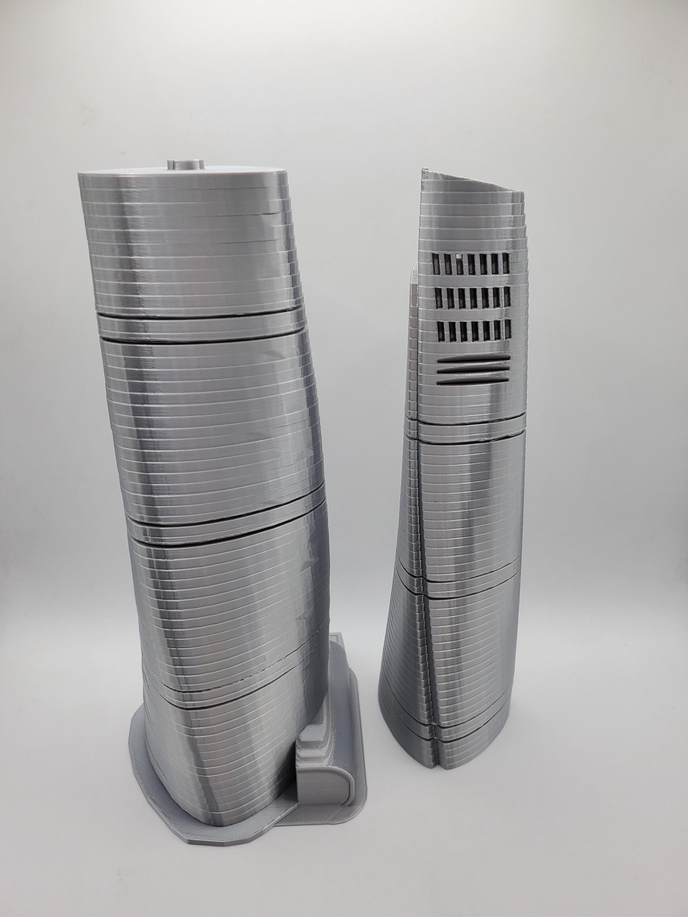 上海タワー模型、近代的な超高層ビルのレプリカ、中国で最も高いビル