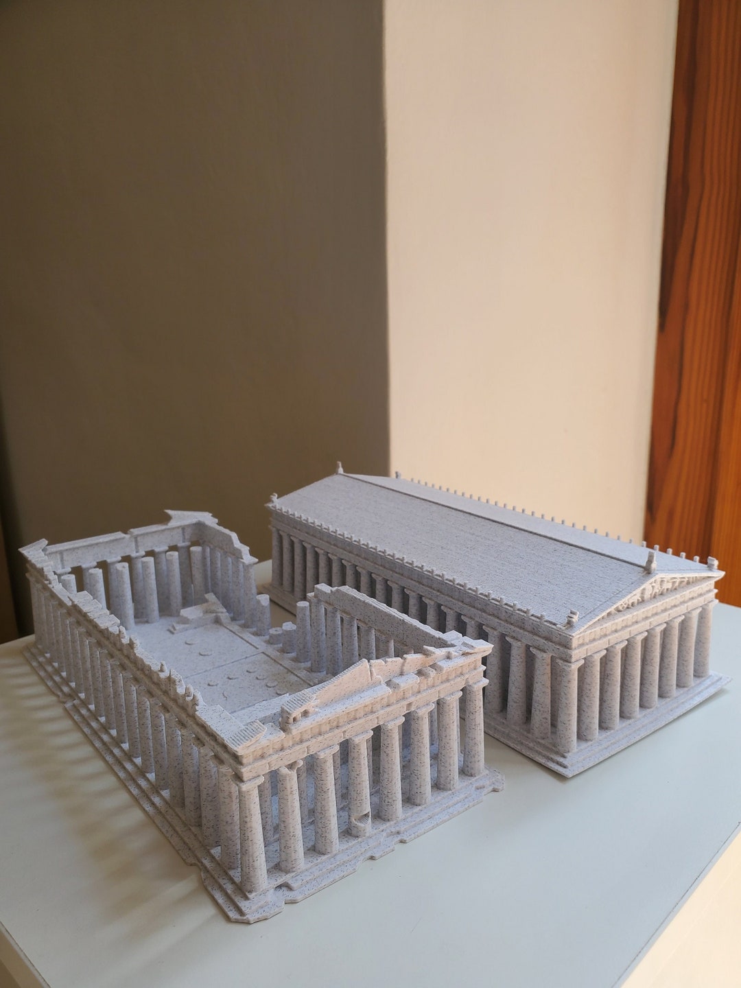パルテノン神殿模型、ギリシャ神殿のレプリカ、古代建築模型