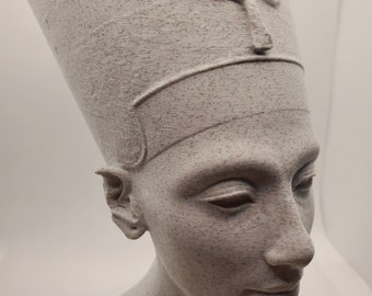 ネフェルティティ胸像、本物のエジプト女王モデル、古代史美術