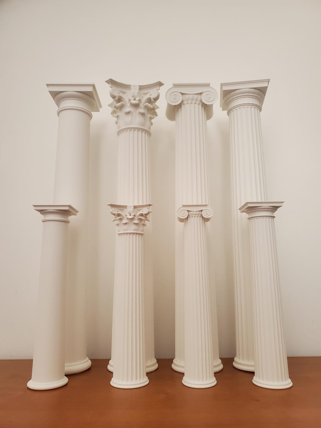 45 Cm Tall Greek Roman Column Set, Models of Tuscan Doric Ionic ...